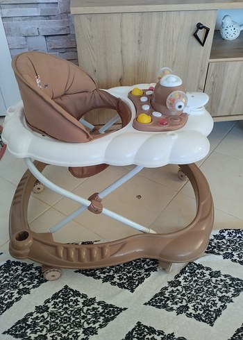 Prego müzikli kahverengi Bebek Yürüteci - Görsel 2
