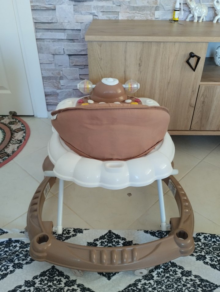 Prego müzikli kahverengi Bebek Yürüteci - Görsel 3