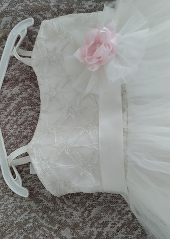 Beyaz kız bebek gelinlik - Görsel 3