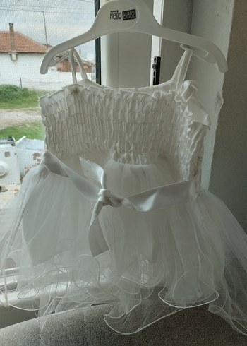 Beyaz kız bebek gelinlik - Görsel 5