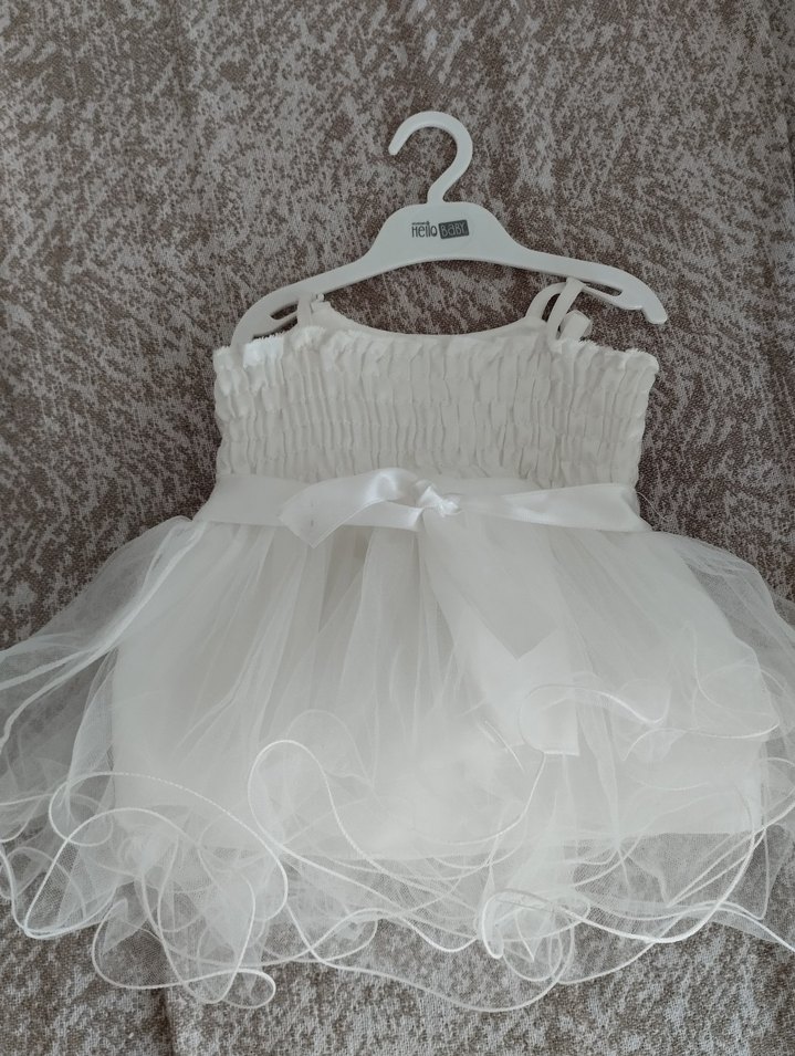 Beyaz kız bebek gelinlik - Görsel 4