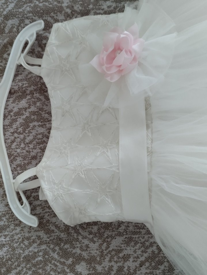 Beyaz kız bebek gelinlik - Görsel 3