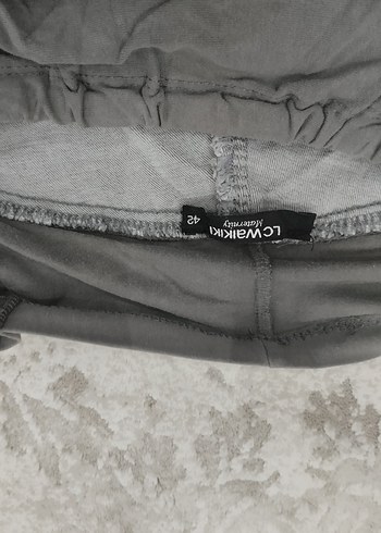 2 adet gri ve mavi Hamile Kot Pantolon Rahat Kesim - Görsel 3