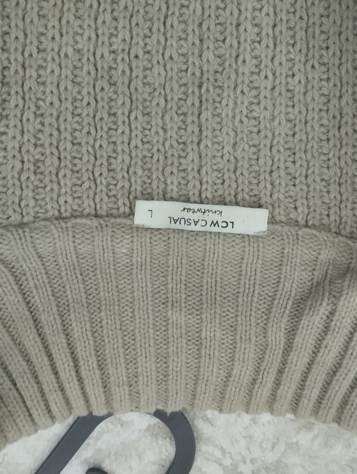 Sütlü kahve Kürklü Yelek, Yüksek Yakalı, Düz Model - Görsel 4