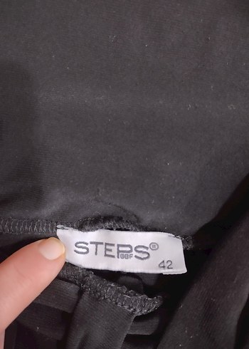 Kadın Siyah Askısız Kemerli Tulum - Görsel 3