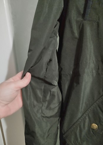 haki yeşil erkek parka - Görsel 6