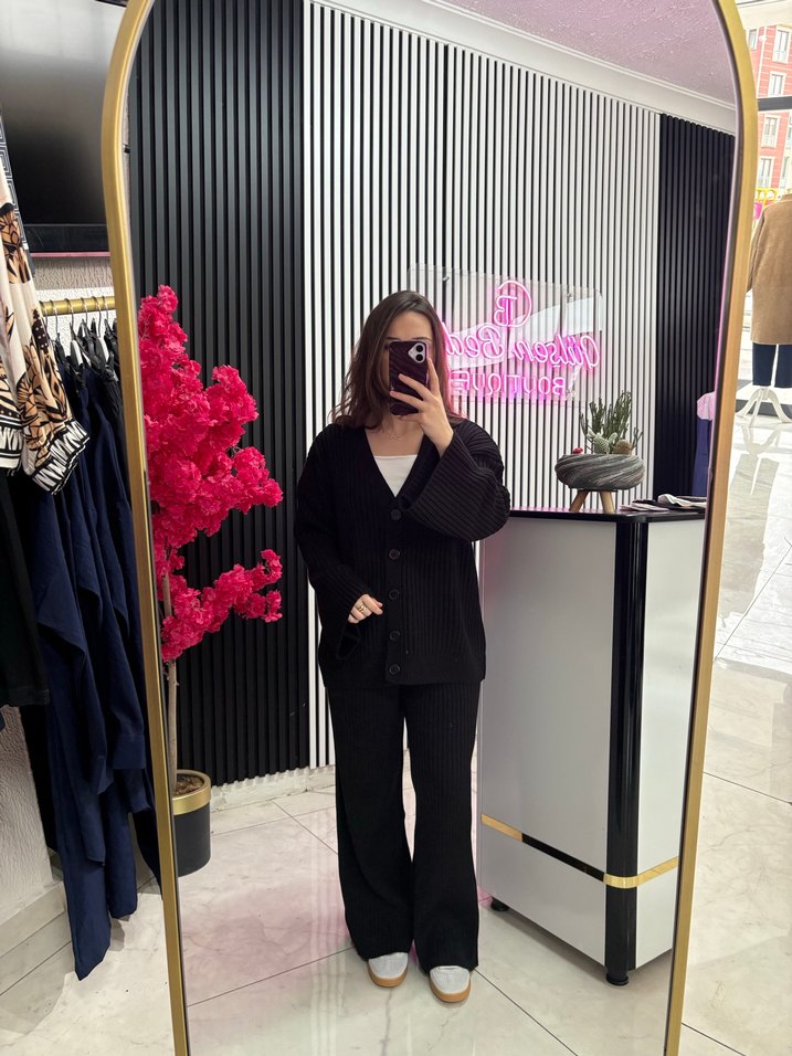 Siyah Triko takım - Görsel 2