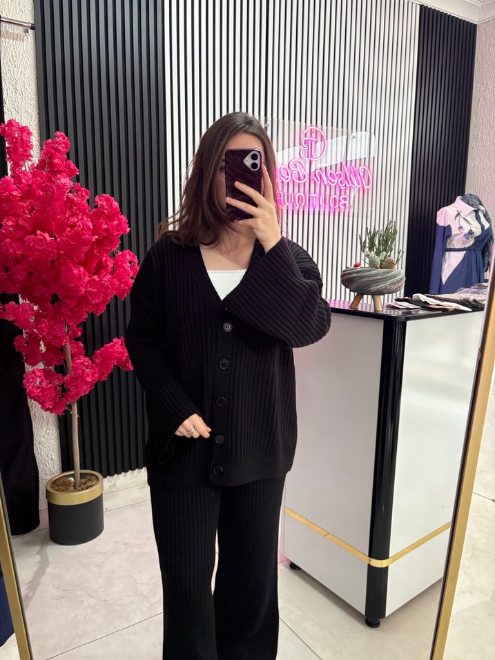 Siyah Triko takım - Görsel 3