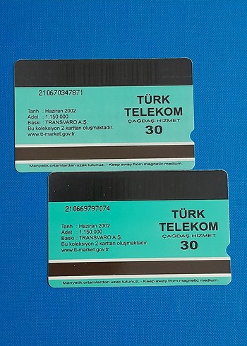 2 ADET TÜRK TELEKOM KARTI - Görsel 2