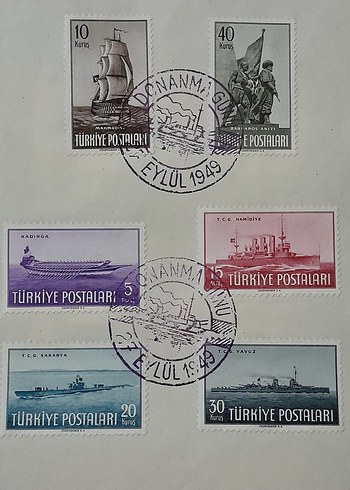 1949 DONANMA GÜNÜ HATIRA Pulları
ÖZEL DAMGALI - Görsel 2