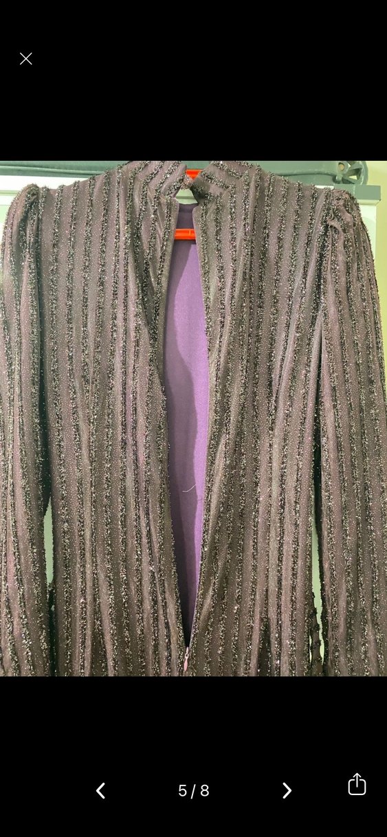 Kadın Mor Piliseli Uzun Elbise - Görsel 5