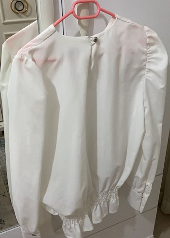 Uzun Kollu Beyaz bluz - Görsel 2
