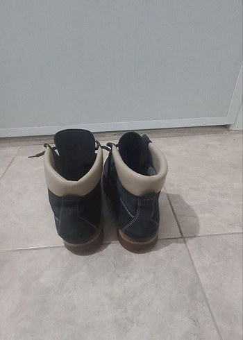 Siyah Süet Erkek Street Style Bot - Görsel 4