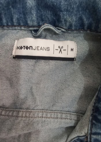 Mavi Düğmeli erkek Denim Ceket - Görsel 3