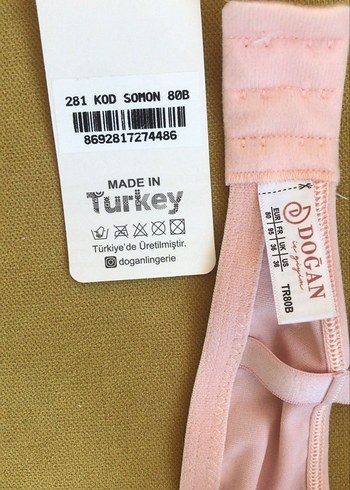 Pastel Pembe Minimalist Sütyen - Görsel 2