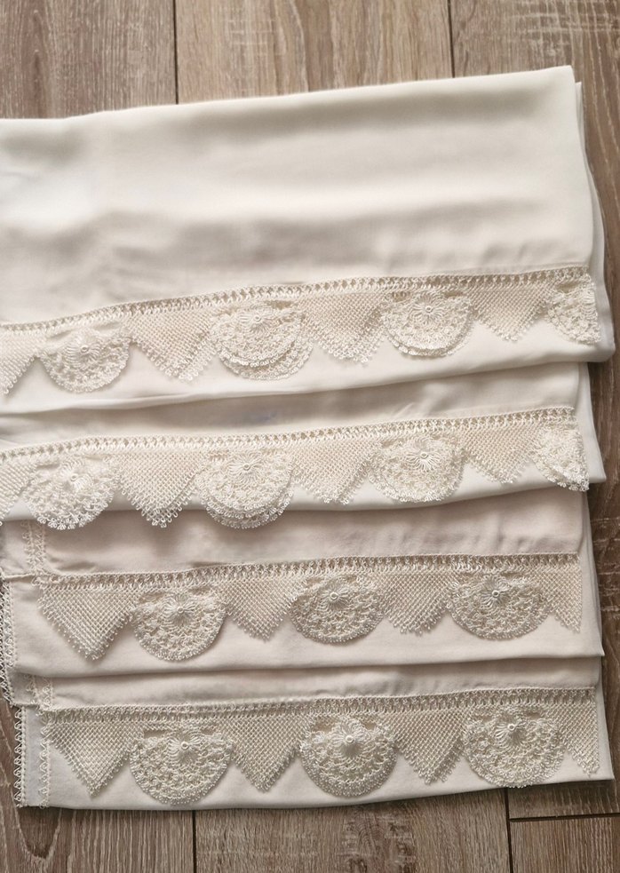 iğne oyası namaz başörtüsü mevlit tülbenti - Görsel 4