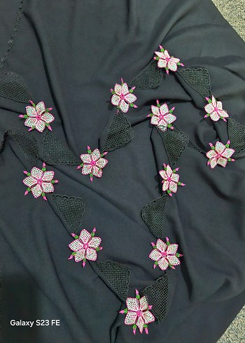 iğne oyası namaz başörtüsü mevlit tülbenti - Görsel 4