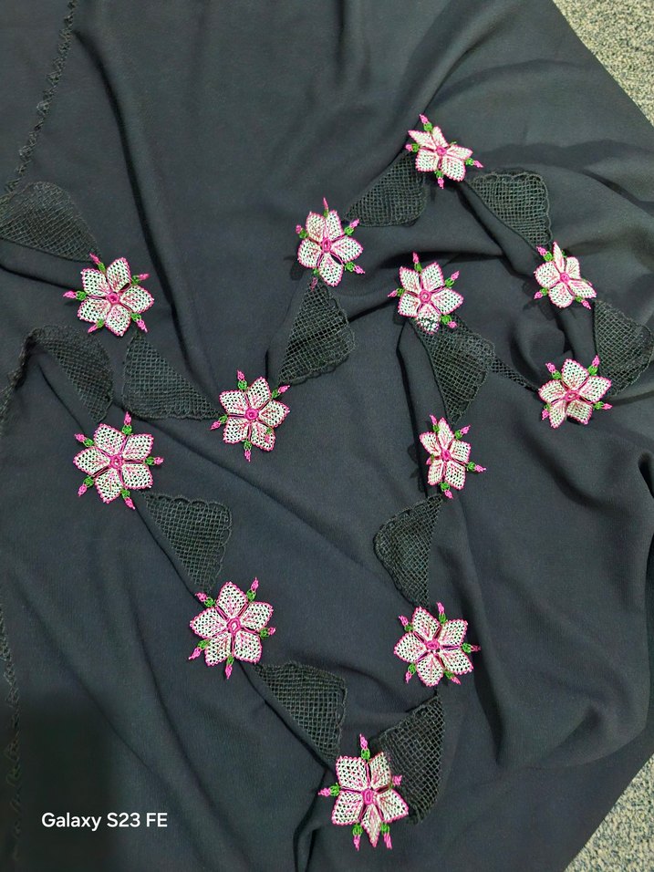 iğne oyası namaz başörtüsü mevlit tülbenti - Görsel 4