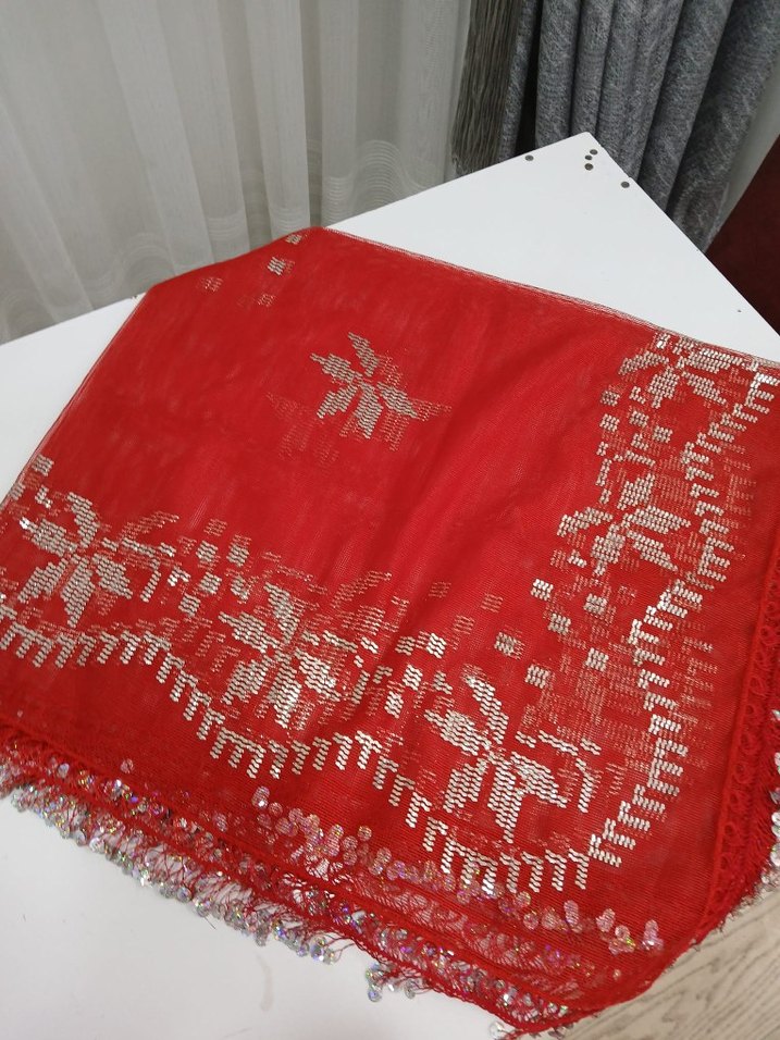 Tel kırma kına örtüsü özel el yapımı - Görsel 5