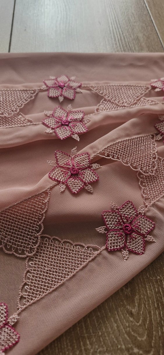 iğne oyası namaz ve mevlid başörtüsü - Görsel 5