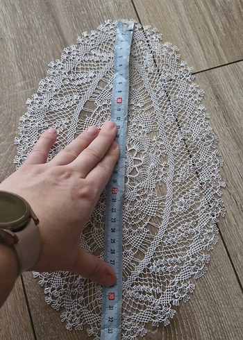 Tepsi Örtüsü İğne oyası Söz&Nişan için - Görsel 2