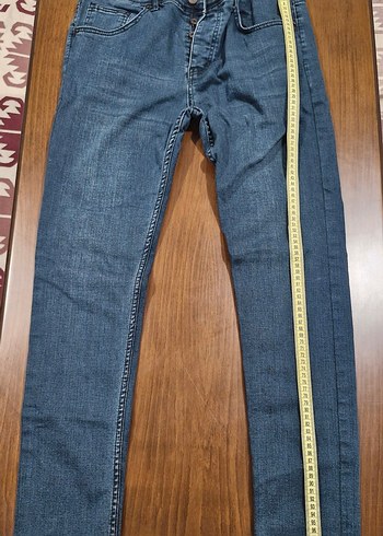 Diğer Dar Kesim Denim Jean Koyu Mavi
