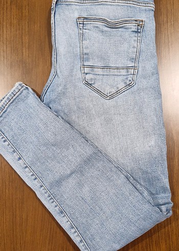 Diğer 100 Pamuk Acik Mavi Denim Jean