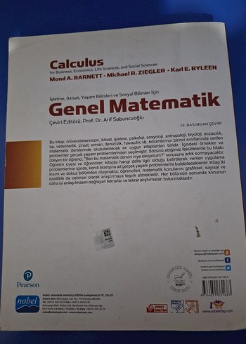Genel Matematik - Barnett, Ziegler, Byleen - Görsel 2