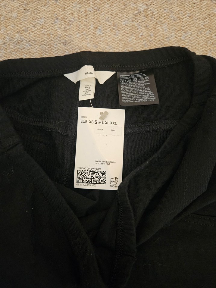 Siyah Hamile Pantolonu, Normal Boy, Regular Fit H&m marka - Görsel 3