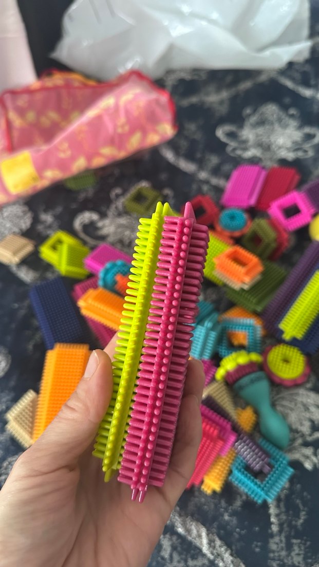 Yumuşak çivili yapı seti. Kirpi seti - Görsel 2