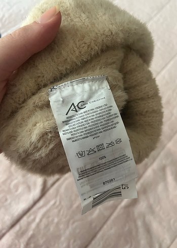 Bej Örgü Kadın Bere - Görsel 3