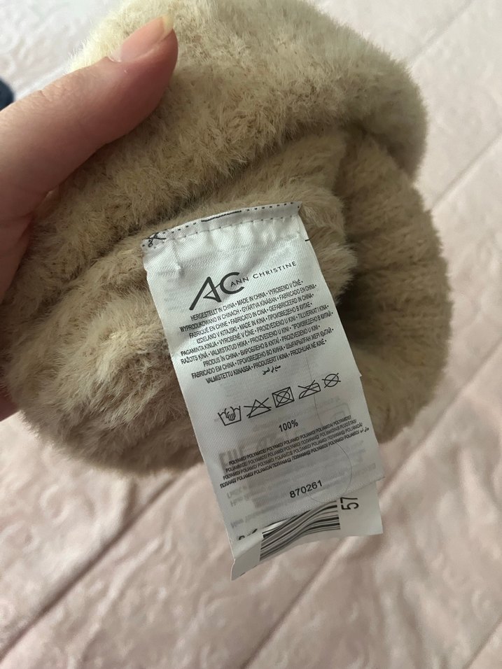 Bej Örgü Kadın Bere - Görsel 3