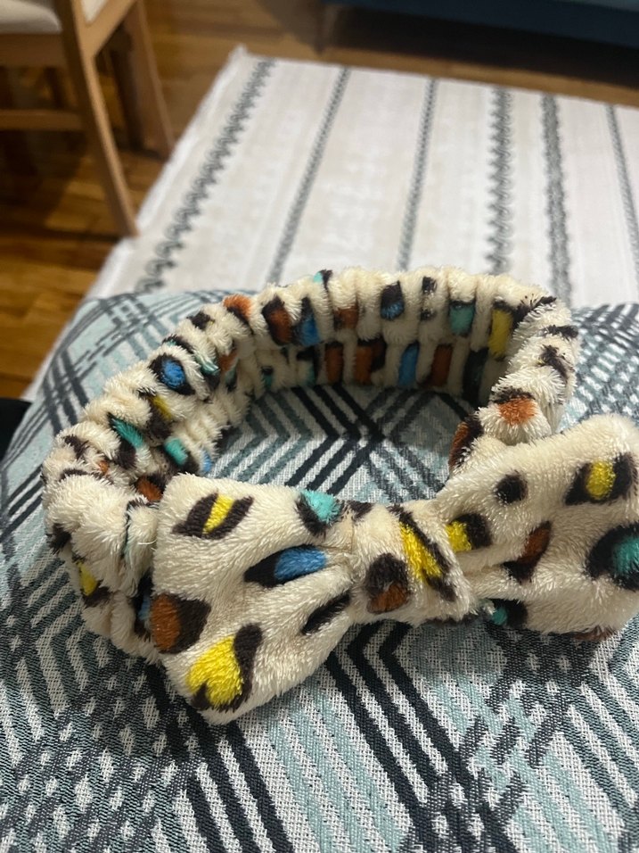 Renkli Peluş Detaylı Bohem Saç Bandı - Görsel 3