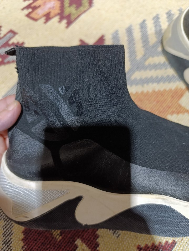 Yılan Desenli Siyah Kadın Dolgu Topuklu Spor Ayakkabı - Görsel 2