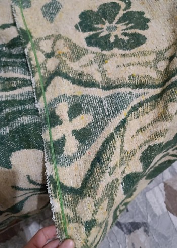 Desenli Koyu Yeşil Battaniye - Görsel 3