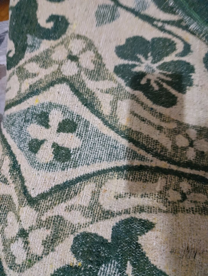 Desenli Koyu Yeşil Battaniye - Görsel 4