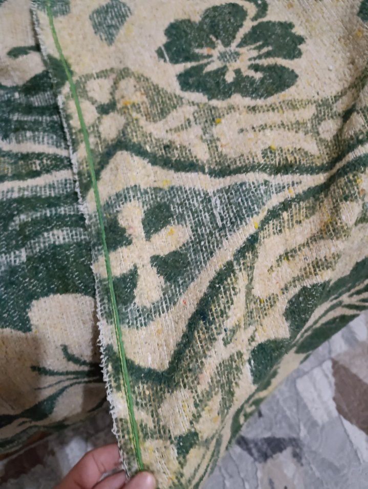 Desenli Koyu Yeşil Battaniye - Görsel 3