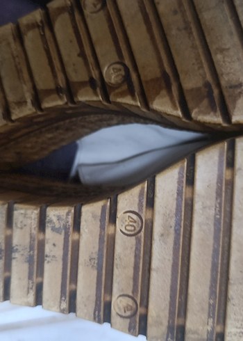 Bej Kadın Dolgu Topuklu Sandalet - Görsel 4