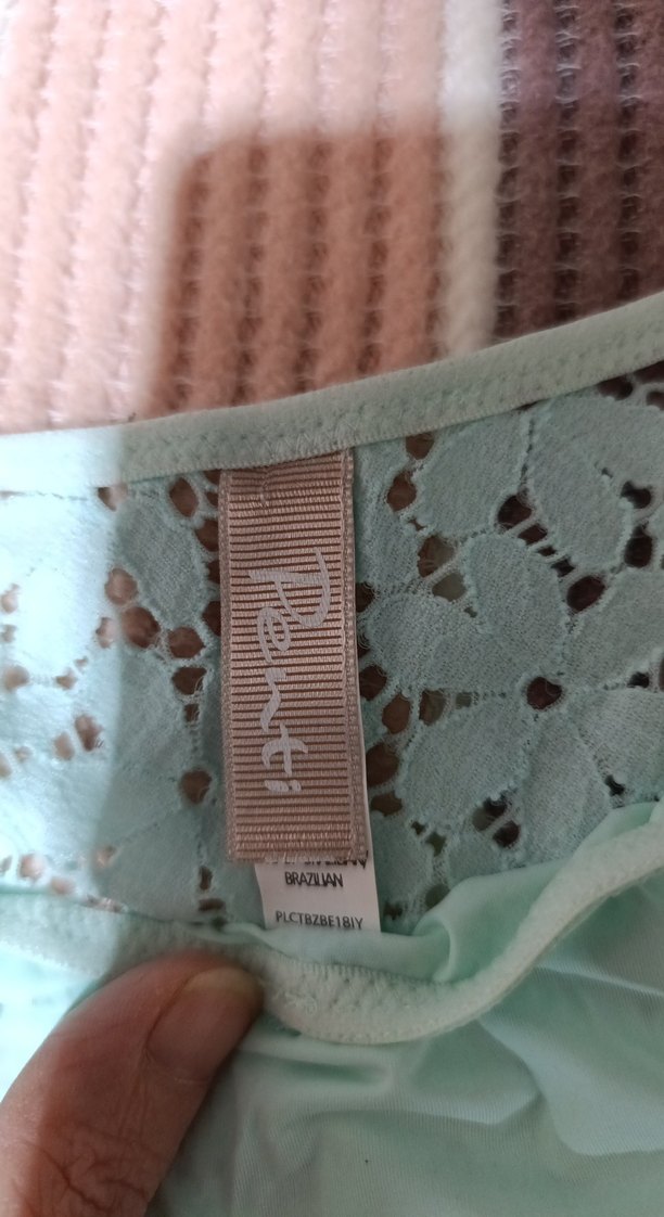 Mavi ve Siyah Dantel Midi Kadın Külot - Görsel 2