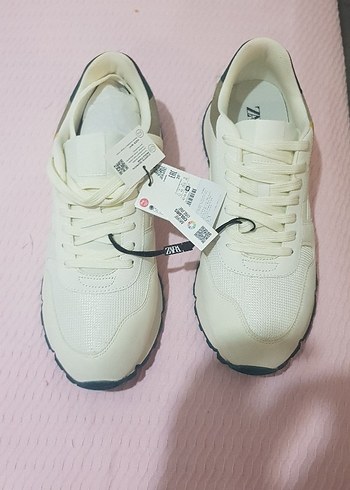 Beyaz Erkek Spor Ayakkabı - Zara 46 Beden - Görsel 9