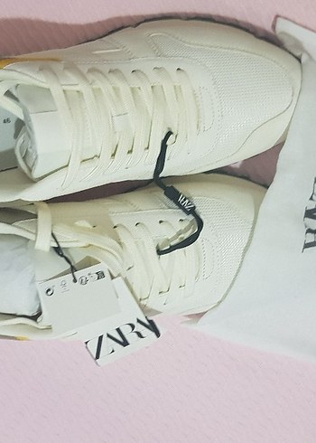 Beyaz Erkek Spor Ayakkabı - Zara 46 Beden - Görsel 10