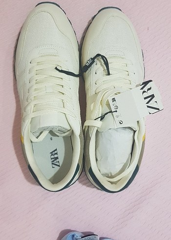 Beyaz Erkek Spor Ayakkabı - Zara 46 Beden - Görsel 3