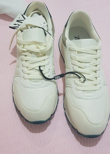 Beyaz Erkek Spor Ayakkabı - Zara 46 Beden - Görsel 11