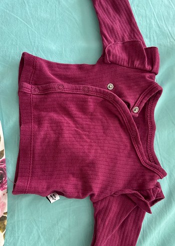 Kız Bebek Uzun Kollu Çiçekli Dantel Takım 0-3 ay - Görsel 3