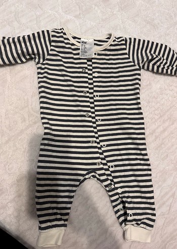 Uzun Kollu Gri Zebra Desenli Erkek kız bebek tulum - Görsel 7