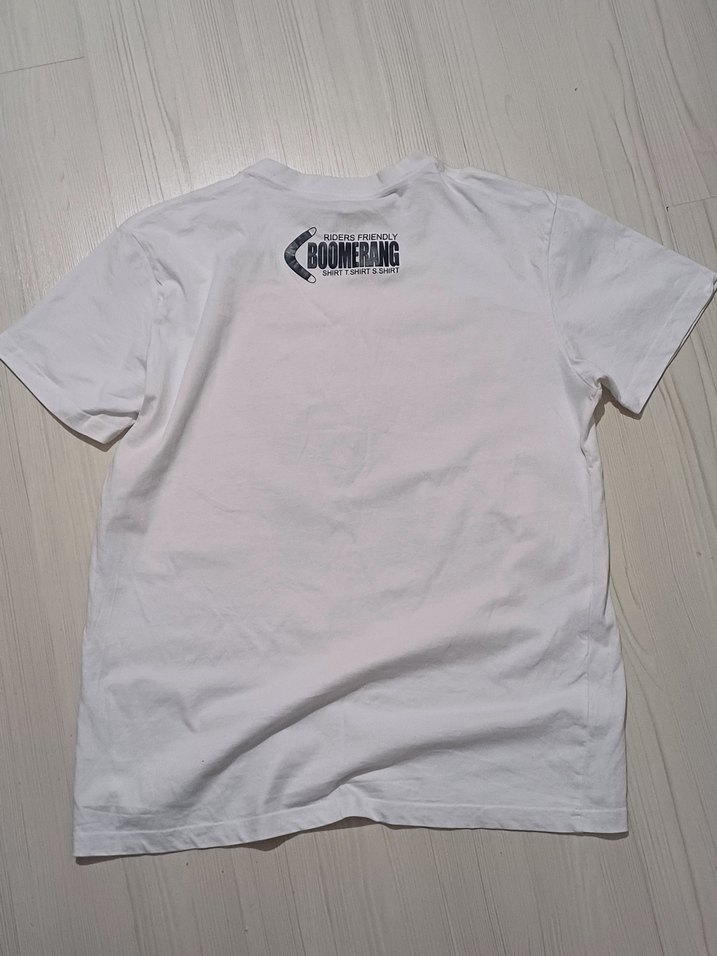 Beyaz Baskılı Erkek Tişört - Görsel 2