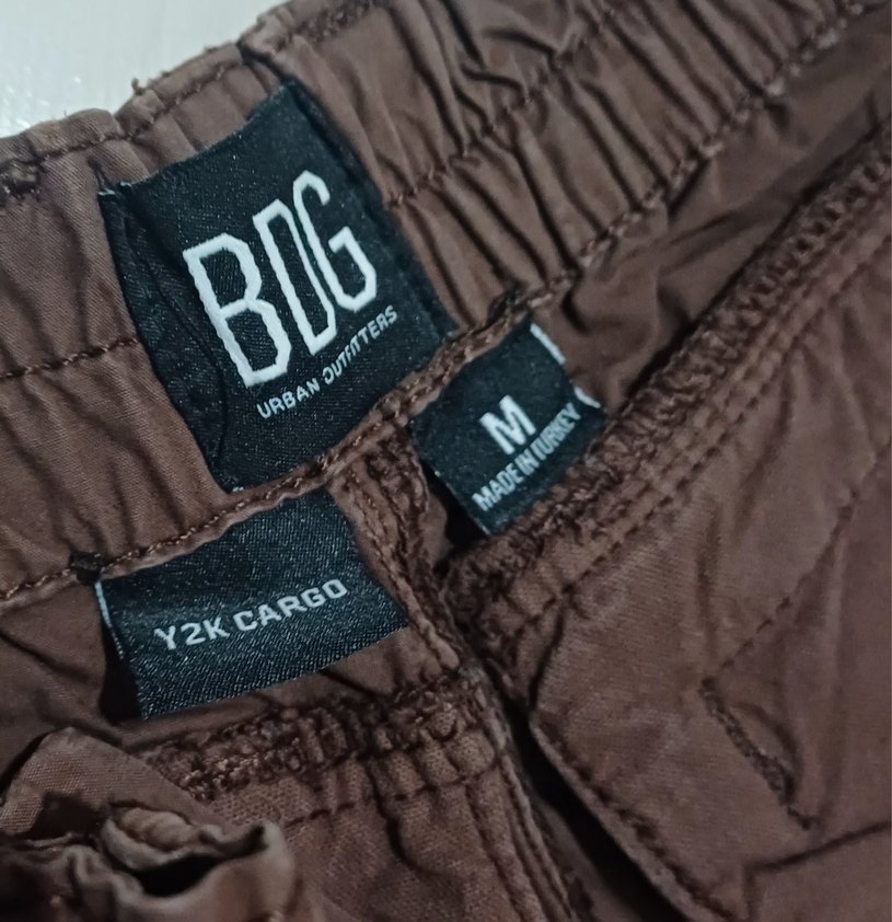 Kahverengi Kadın Keten Bol Kesim Pantolon - Görsel 3