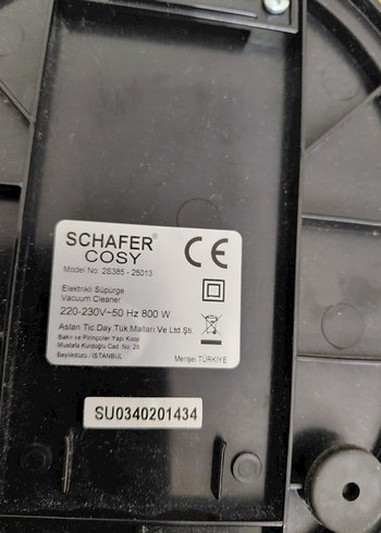 Schafer Cosy Kırmızı Elektrikli Süpürge - Görsel 4