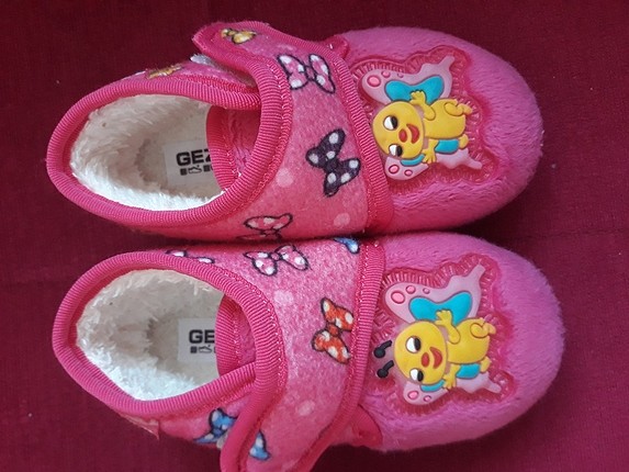 21 numara pembe kız bebek.ev ayakkabısı yeni panduf