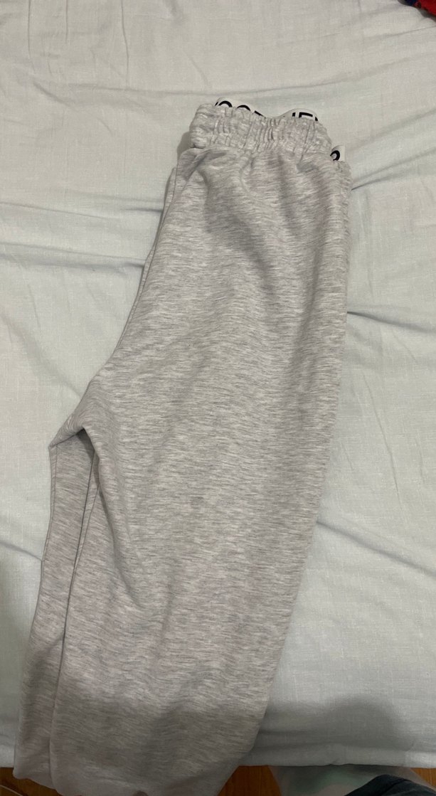 Gri Eşofman Altı Fermuarlı - Görsel 2